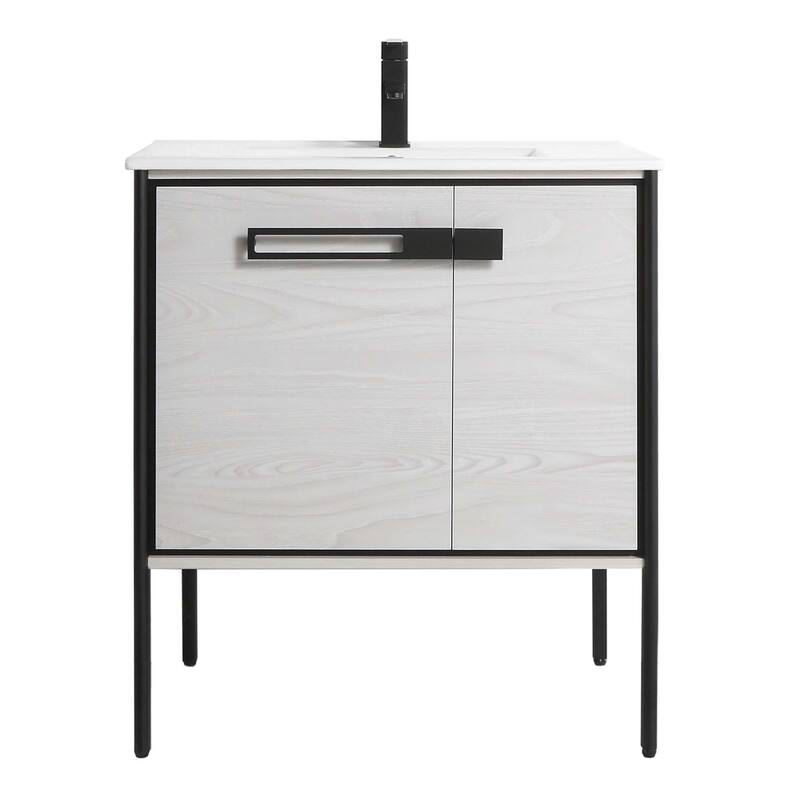 Fine Fixtures Oakville Bathroom Vanity with White Ceramic Sink