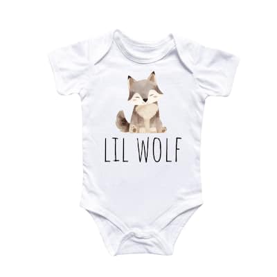 Little Wolf - Baby Boy Girl Clothes Infant Bodysuit Funny Cute Newborn