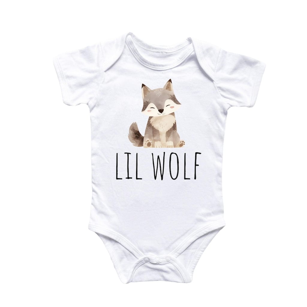 Little Wolf - Baby Boy Girl Clothes Infant Bodysuit Funny Cute Newborn