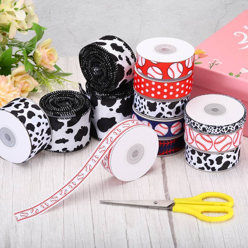 10 Yards Ribbon for Gift Wrapping, Baseball Ribbons Wedding