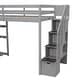 preview thumbnail 37 of 40, Multifunctional Design Loft Bed with Storage Stairs and Shelves, Efficient space, Twin Size