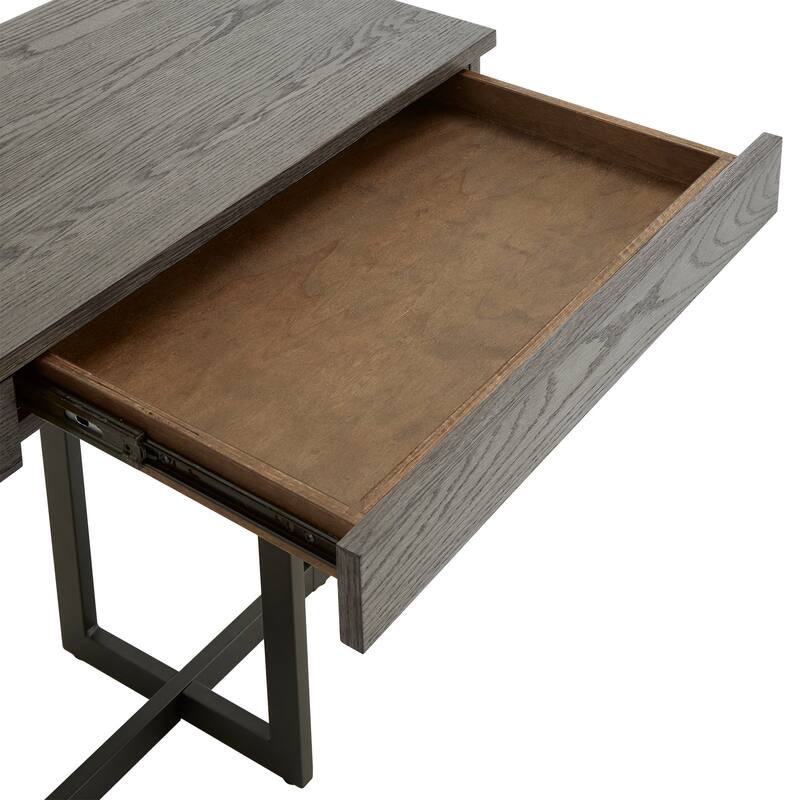 Eldersley Wood Finish Sofa Table with Two Drawers by iNSPIRE Q Modern