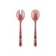 preview thumbnail 3 of 5, Guzzini Vanity Salad Servers - 10.8 in Mauve