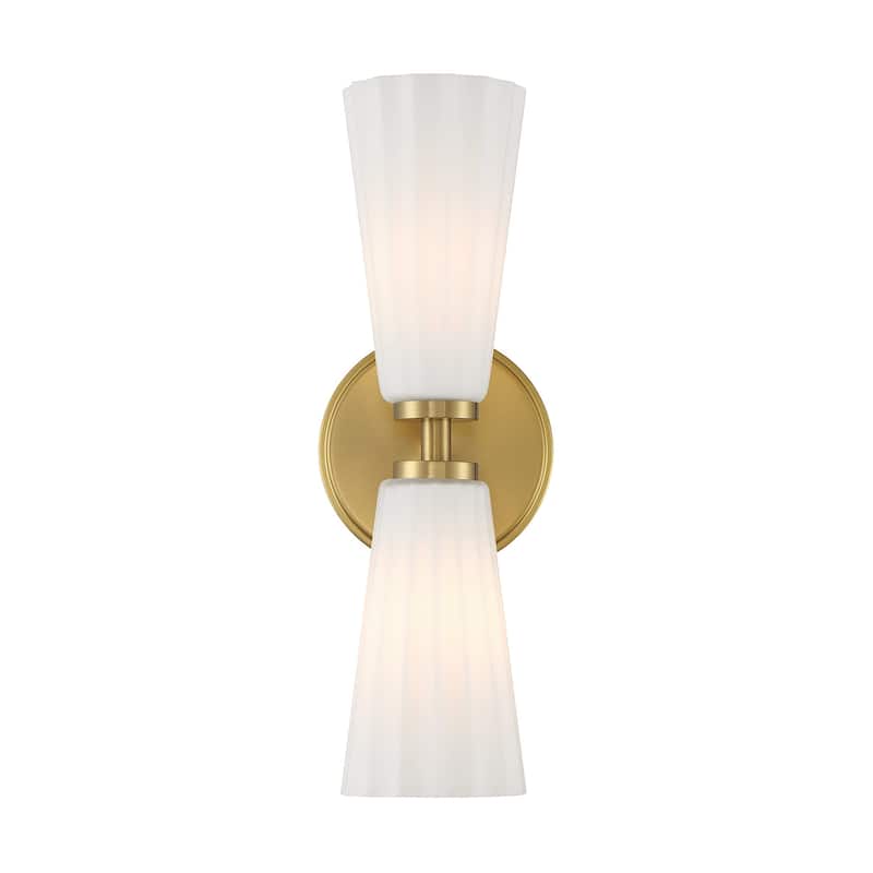 Bellevue SHWS43575 Meridian 2 Light 15" Tall Bathroom Sconce with