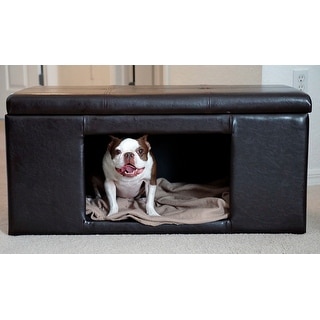 pet ottoman den dog bed