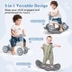 preview thumbnail 32 of 33, 3-in-1 Kids Rocking Horse with Balance Board and Removable Seat - 16” L x 24” W x 18.5” H