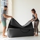 preview thumbnail 2 of 39, Avana Kami Convertible Chaise / Yoga & Massage - 2-In-1 Ottoman with Concealed Fold Out Yoga Lounge Chair, Microvelvet