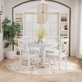 5 Pieces Dining Table and Chairs Set - Bed Bath & Beyond - 36409796