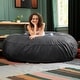 preview thumbnail 34 of 66, Jaxx Cocoon 6 Ft Giant Bean Bag Sofa and Lounger for Adults, Microsuede
