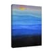 preview thumbnail 3 of 4, 'Misty Blues' Wrapped Canvas Wall Art by Norman Wyatt Jr.