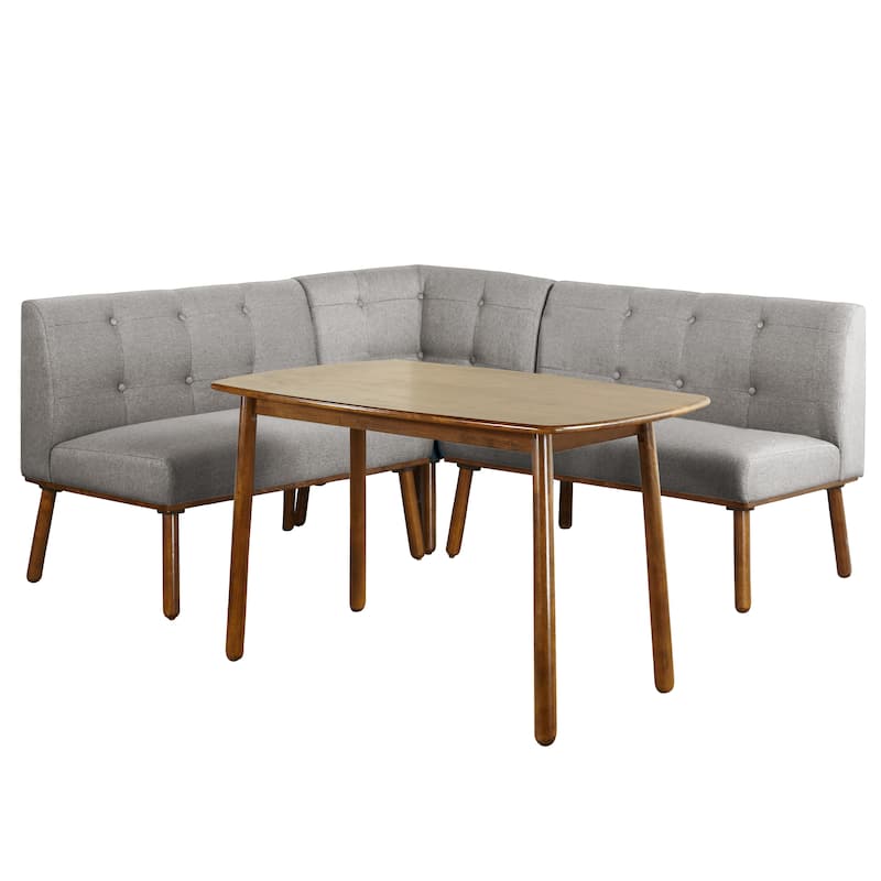 Simple Living Playmate 4-piece Nook Dining Set - Grey