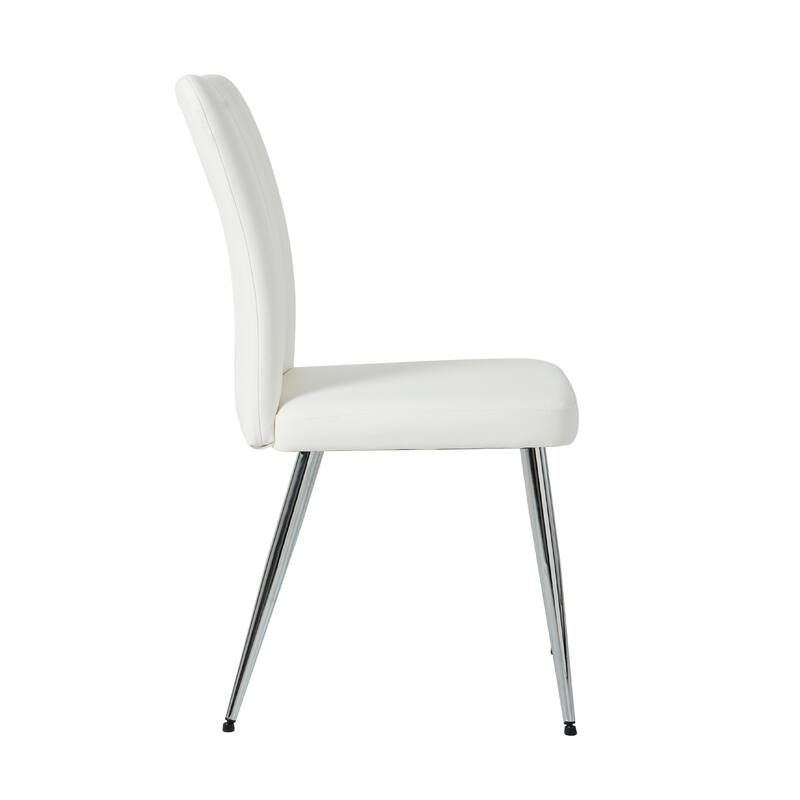 Modern Dining Chair with Metal Chair Legs (Set Of 4)