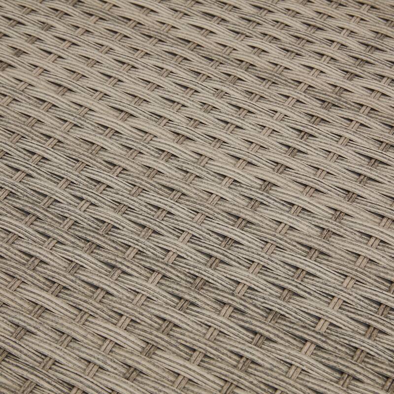 Outdoor 52.75"W 140 Gallon Patio Oversize Wicker Storage Bench Deck Box - 52.75"W x 29"D x 26"H