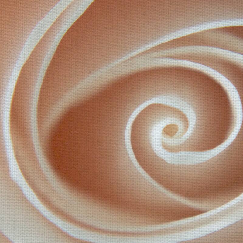White Rose Swirl by Grand Image Canvas Art Print
