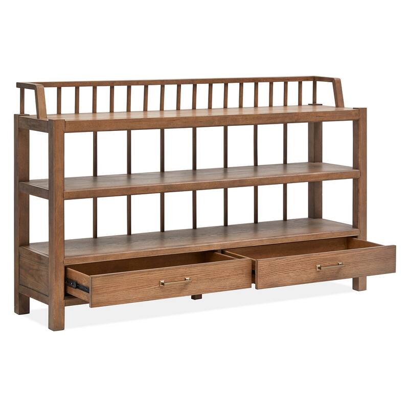 Magnussen Home Lindon Belgian Wheat Server - 68''W x 17''D x 42''H