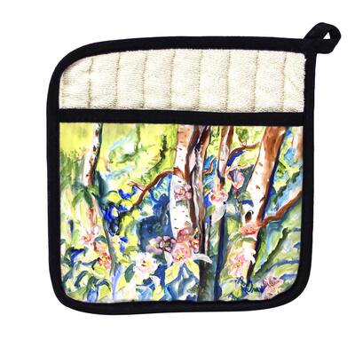 Birch Tree Wood Pot Holder - 9x9