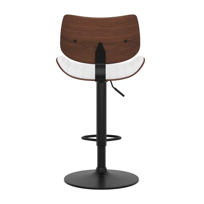 WYNDENHALL Annie Mid Century Modern Adjustable Bar Stool - 20.5"D x 19.7"W x 36.22 - 44.09 "H