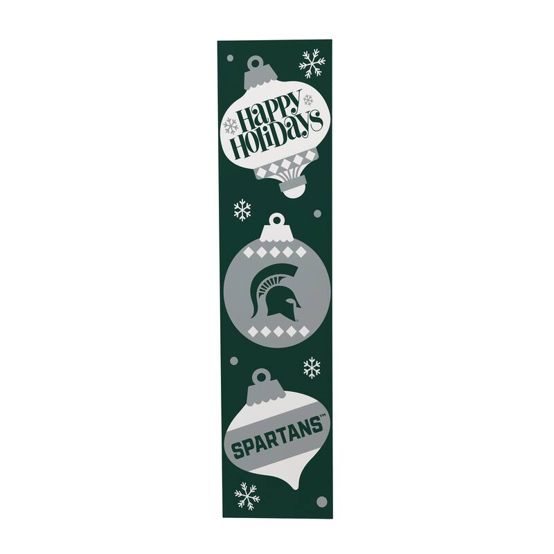 47" Double Sided Seasonal Porch Leaner, Michigan State University - 47" x 11.25"