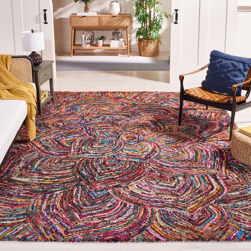 SAFAVIEH Handmade Nantucket Reinhild Contemporary Cotton Rug