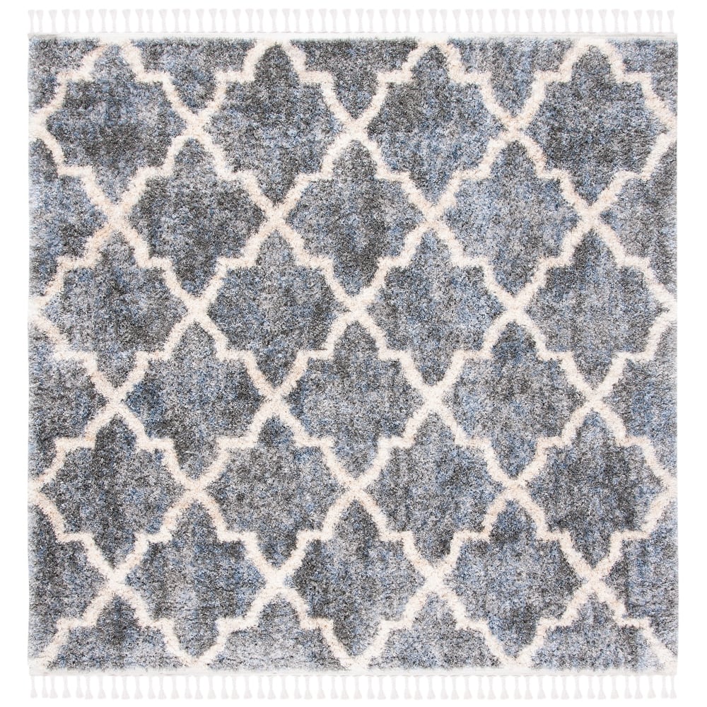 SAFAVIEH Berber Fringe Edelinde Melva Trellis Rug
