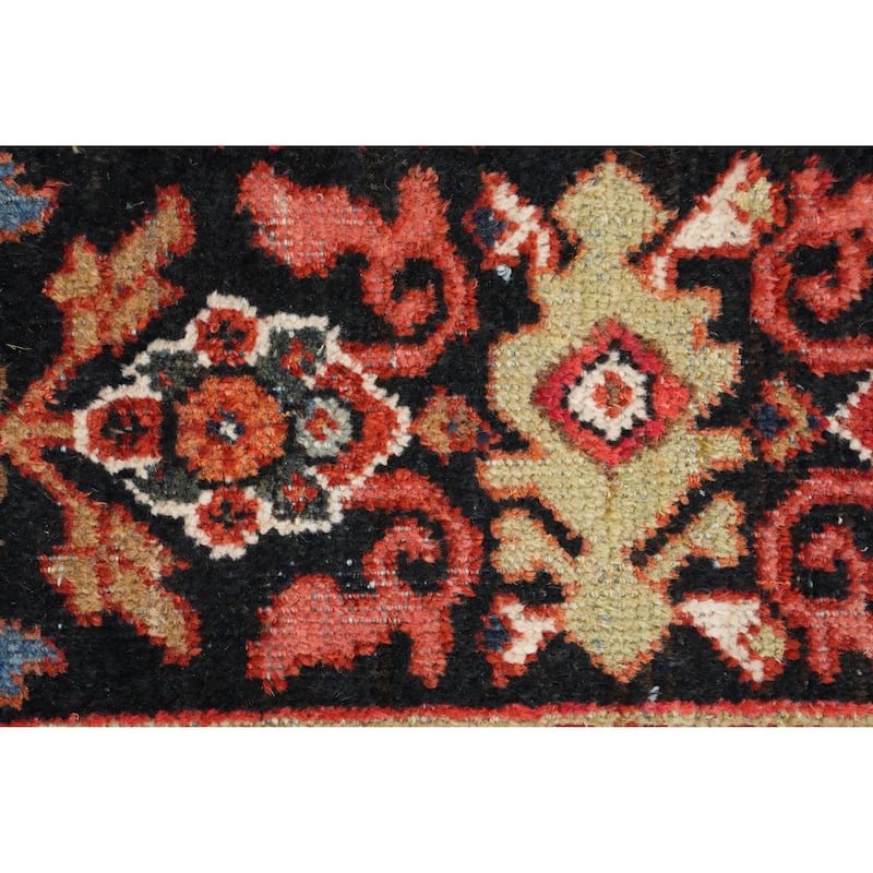 Hand Knotted Oriental 100% Wool Carpet Traditional Floral Oranges & Rust Malayer Area Rug - 12' 6'' X 10' 0''