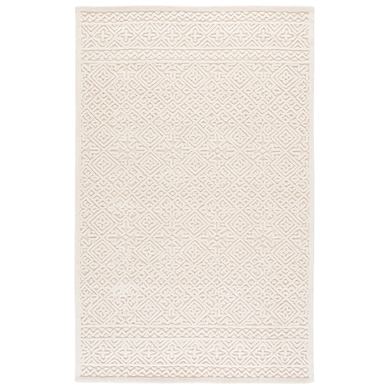 SAFAVIEH Handmade Textural Rachna Wool Rug - 5' x 8' - Ivory