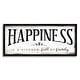 preview thumbnail 1 of 19, Stupell Happiness is Kitchen Full of Family Rustic Sentiments Framed Wall Art 10 x 24 - Black