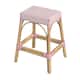 Option White/Pink Dot/ Natural Rattan Frame