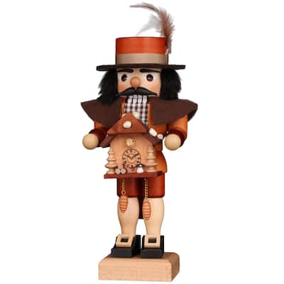 9.5” Christian Ulbricht Natural Black Forest Man Christmas Nutcracker
