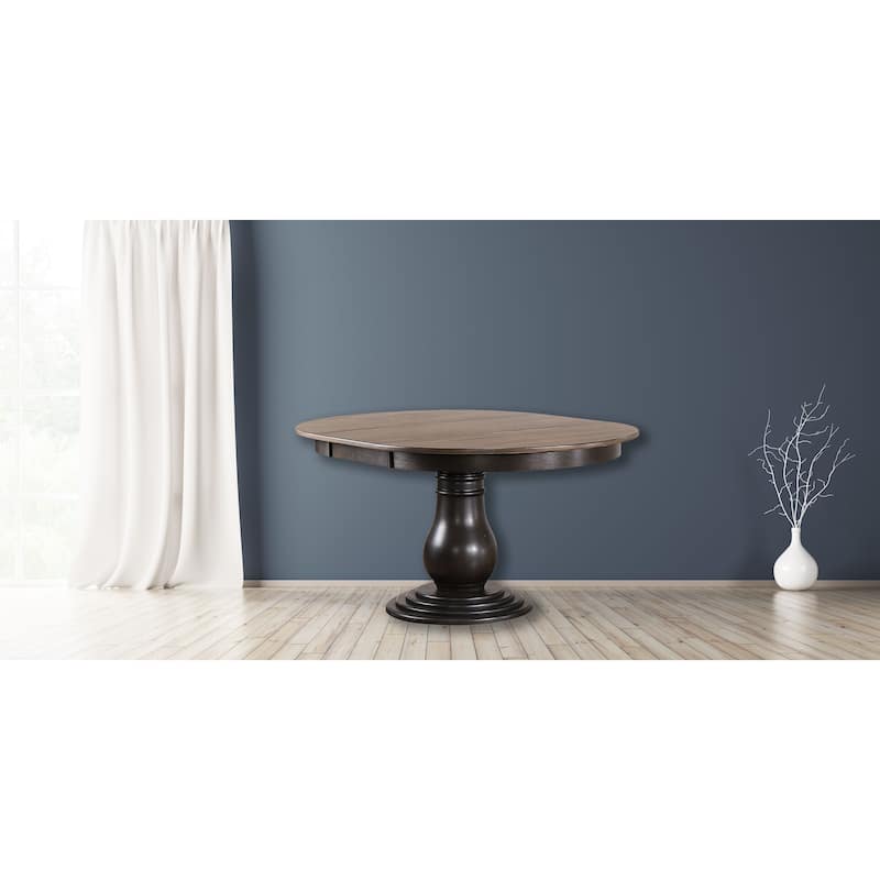 Bella Dining Table In Antique Grey - N/A