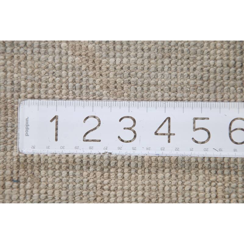 Hand Knotted Oriental 100% Wool Carpet Transitional All-Over Green Oushak Area Rug - 4' 11'' X 3' 2''