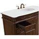 preview thumbnail 5 of 9, Elegant Lighting VF-1039-VW Bordeaux 48" Free Standing Single Basin