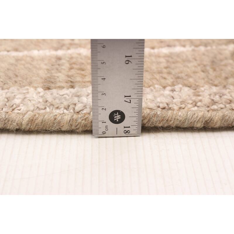 ECARPETGALLERY Hand-knotted Tangier Tan Silk, Wool Rug - 5'6 x 7'10