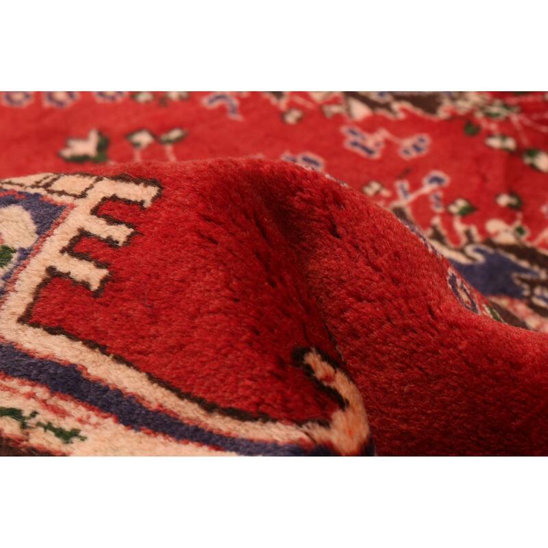ECARPETGALLERY Hand-knotted Andelz Red Wool Rug - 5'4 x 7'6