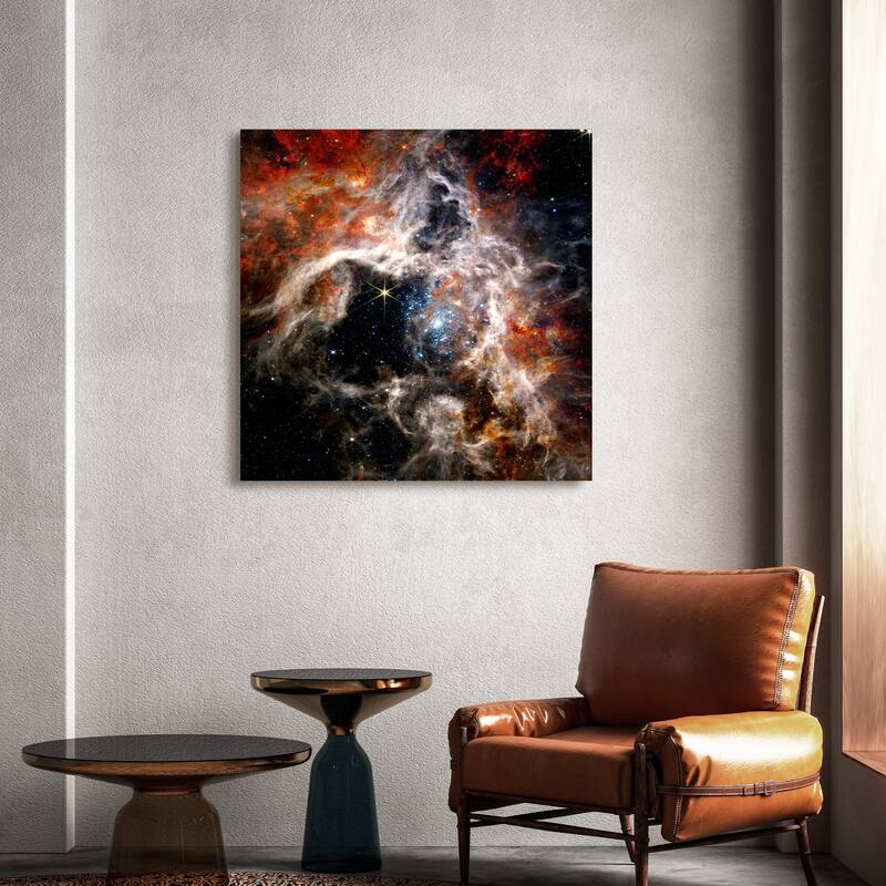 The Eagle and Tarantula Nebula Printed Tempered Glass Wall Art - Multi-Color