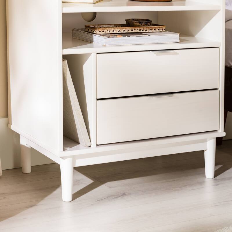 Middlebrook Modern Gallery Top Solid Wood Nightstand