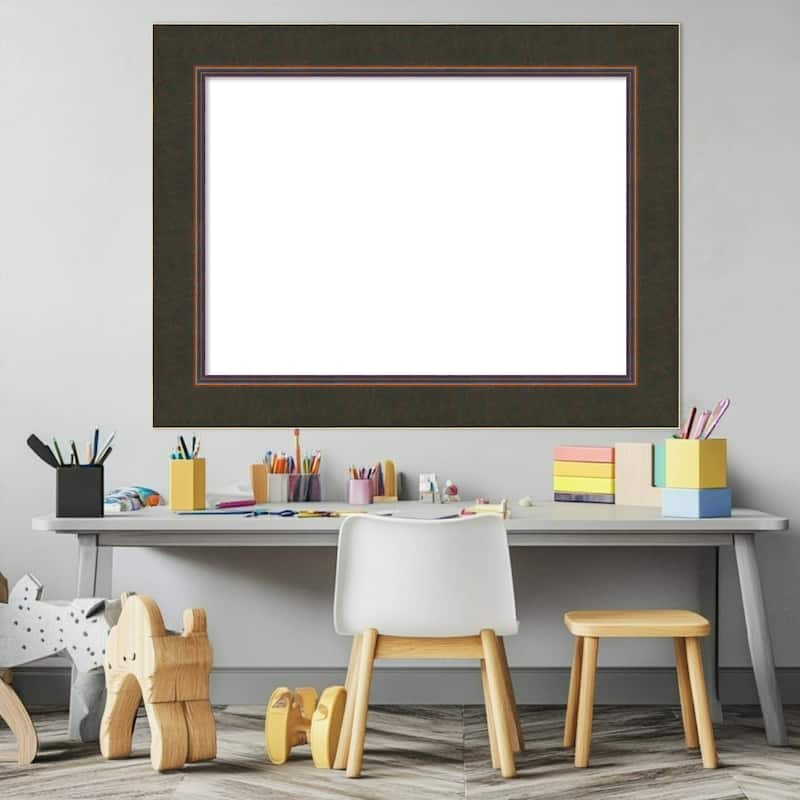 Amanti Art Milano Bronze Framed Dry Erase Magnetic Board