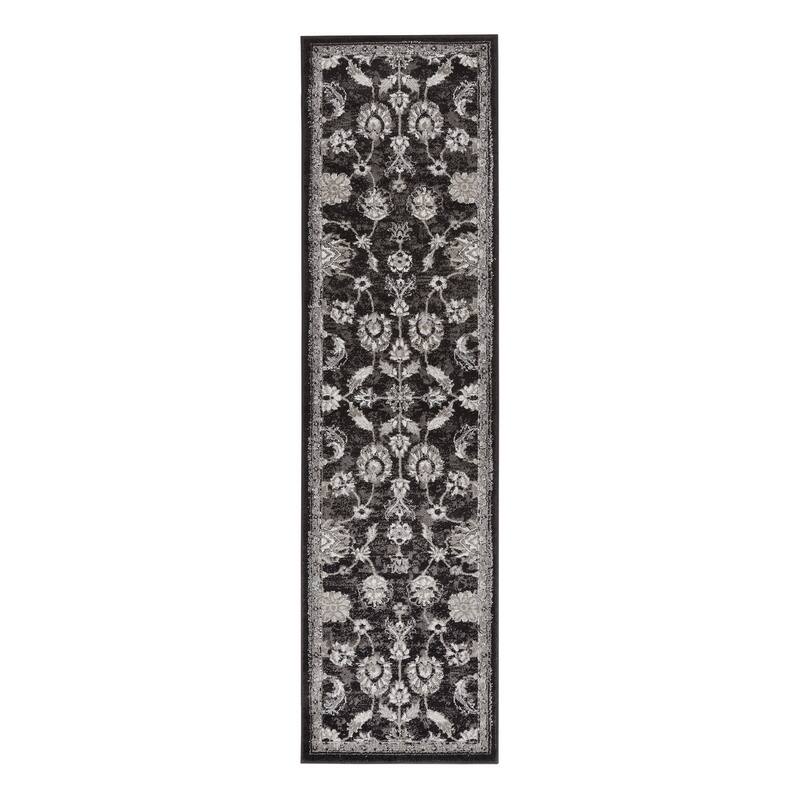 Aurelia Jiru Black Bordered Area Rug