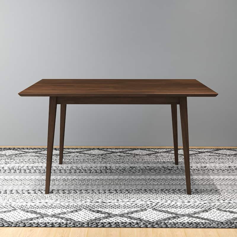 GDFStudio - Carlos Modern Solid Wood 47" Rectangular Dining Table with Beveled Edges