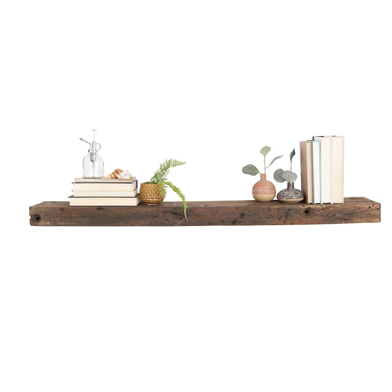 Reclaimed Wood Floating Wall Shelf
