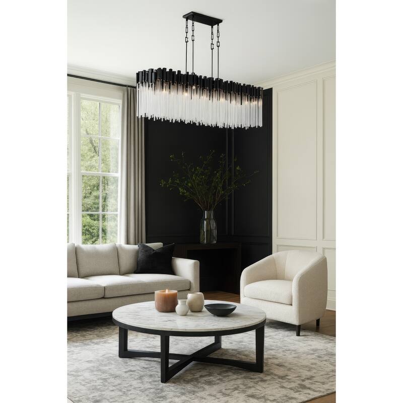 Varaluz Matrix Linear Pendant - 13"D x 48.25"W x 31.5"H