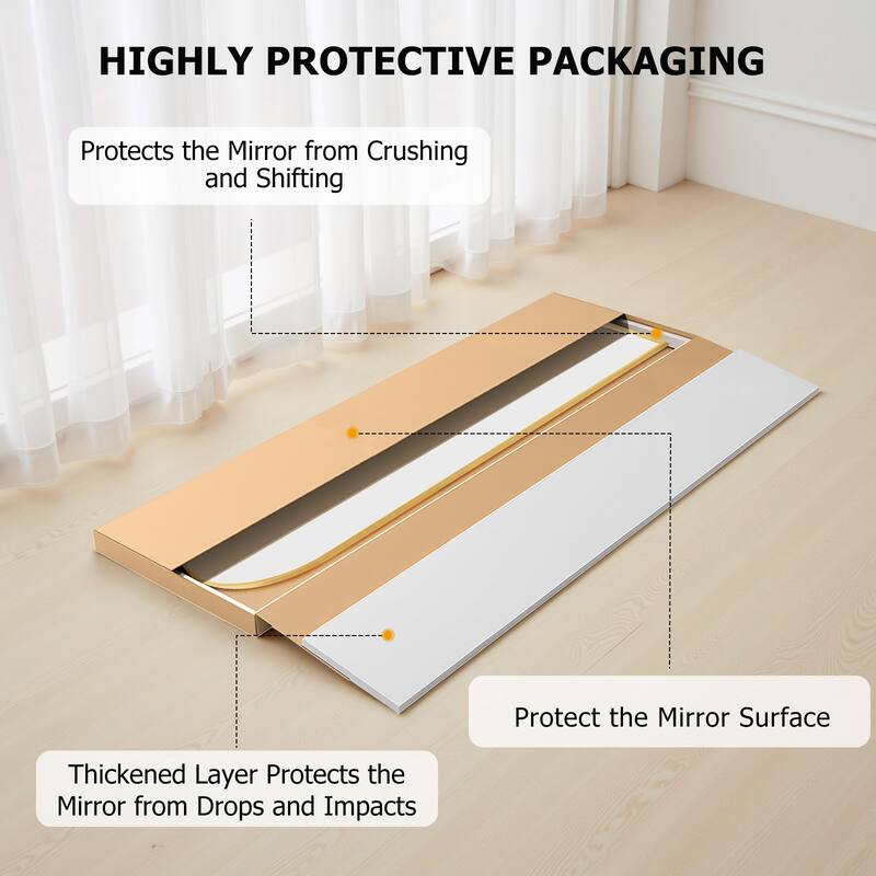 Full Length Mirror with Stand, Floor Mirror with Aluminum Alloy Frame for Bedroom, Standing Full Body Mirror for Wall, Cloakroom