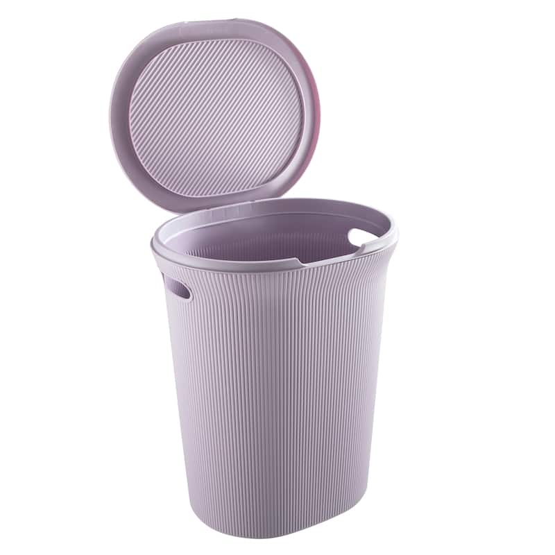 Superio Ribbed Laundry Hamper, 2 Pack - 13"W x 19.5"D x 16"H