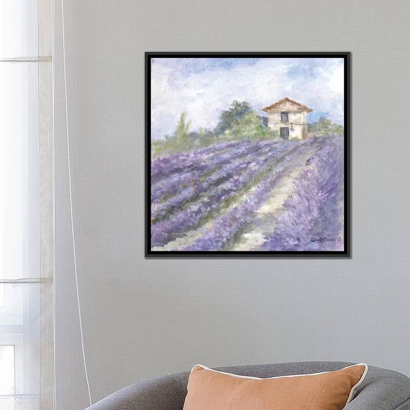 iCanvas "Lavender Fields" by Debi Coules Framed Canvas Print