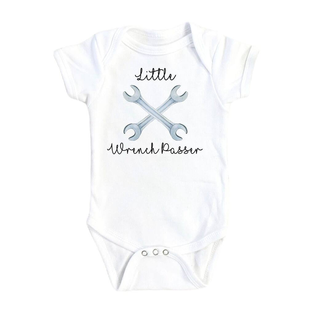 Mechanic Wrench - Baby Boy Girl Clothes Infant Bodysuit Funny Cute Newborn