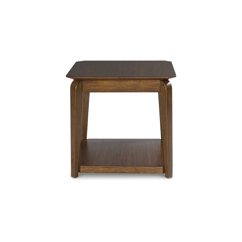 Signature Design by Ashley Trenmour Brown End Table - 25"W x 25"D x 24"H