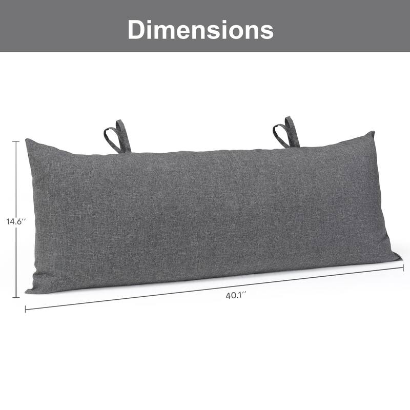 Hammock Pillow with ties, 40.1"×14.6", one count (Pack of 1) - 40.1" L × 14.6" W