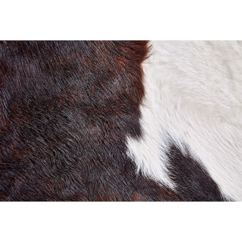 Oakdale Premium On-Hair Cowhide, Brindle Dark Brown, Small