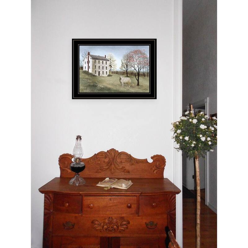 TrendyDecor4U Farmhouse "Spring at White House Farm" Framed Print Wall Art by Billy Jacobs
