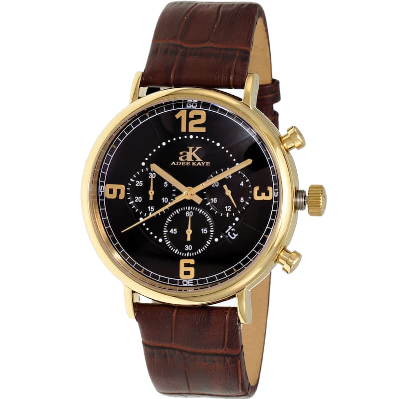 Adee Kaye Men's Mano Black Dial Watch - AK6178-MGBK_BN - 6 (36)